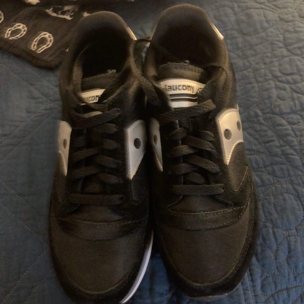 Saucony sneakers black and silver